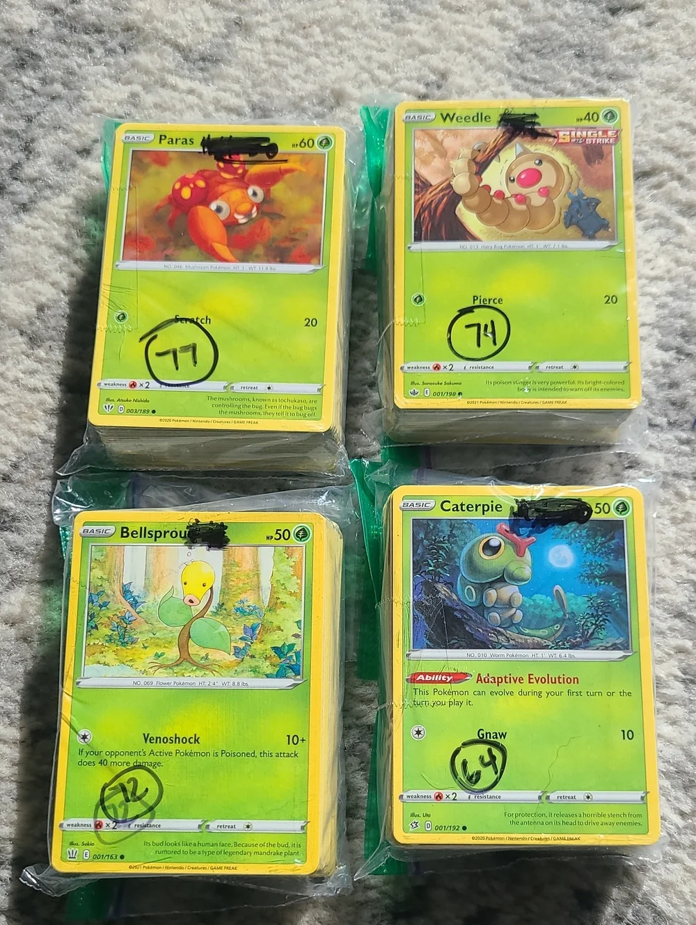 Pokemon Bulk Lot Of 287